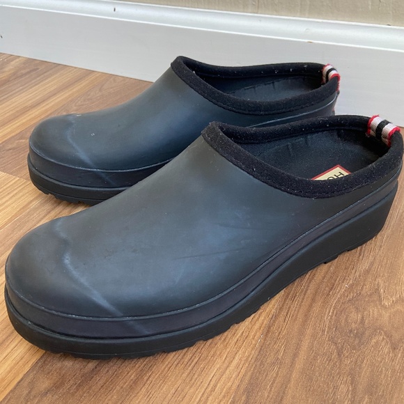 Hunter Shoes - Hunter Boots Rubber Play Clogs in Black